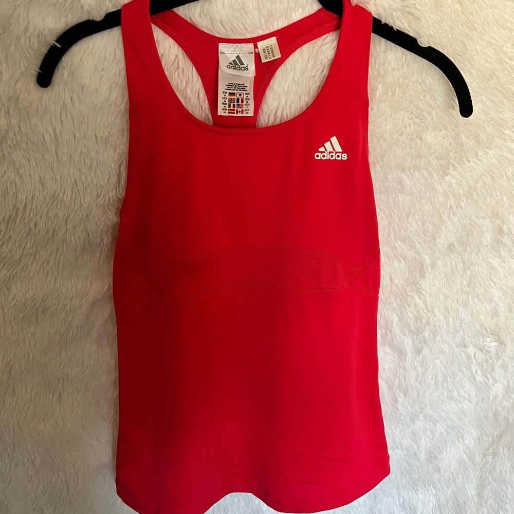 Bright Pink Size Small Adidas Racerback Tank